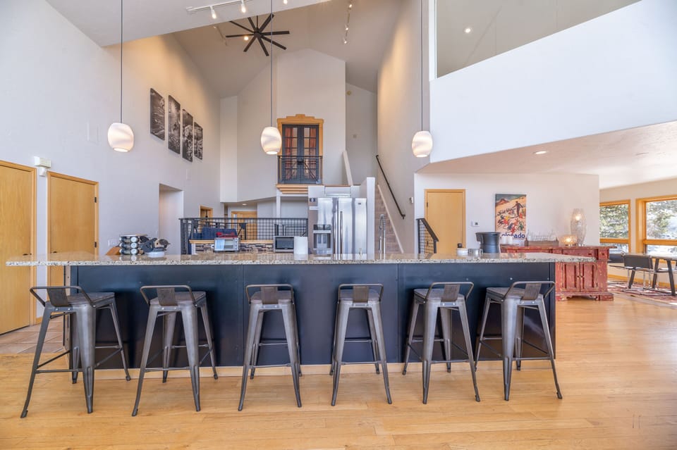 bar seating off the kitchen