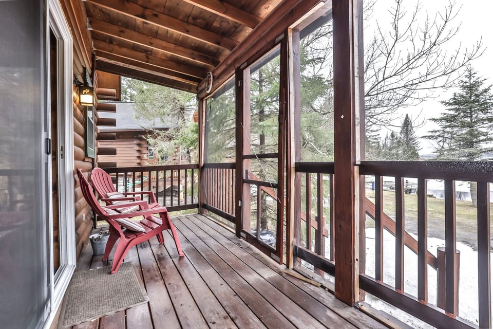 Beautiful porch to enjoy a few drinks and watch nature take its course