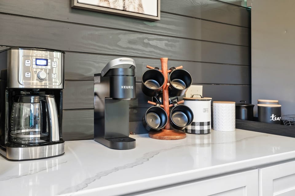 Before you head to the deck brew up a fresh cup of your favorite tea or coffee.