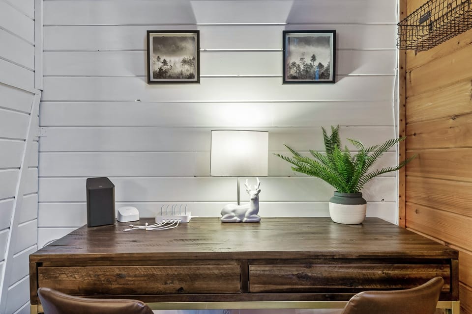 Workspace & 600 Mbs wifi makes it easy to check in at the office.  