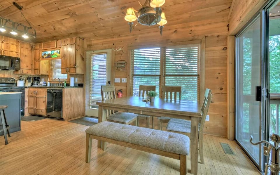 Dining area with family seating