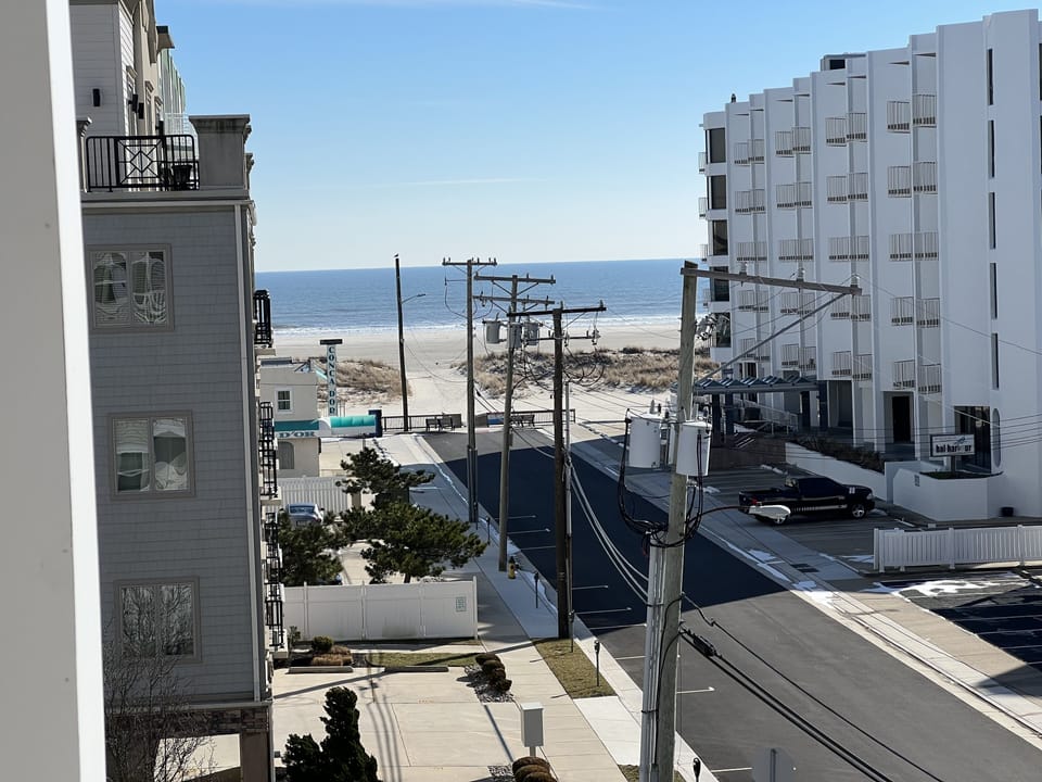 View of 1 short block to the beach.
