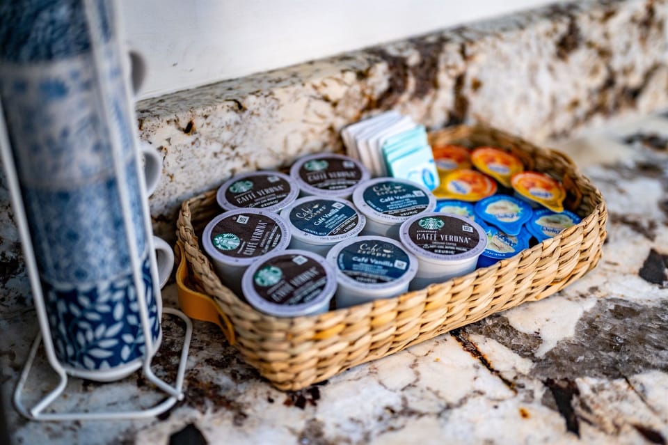 We'll start you off with some coffee upon arrival!