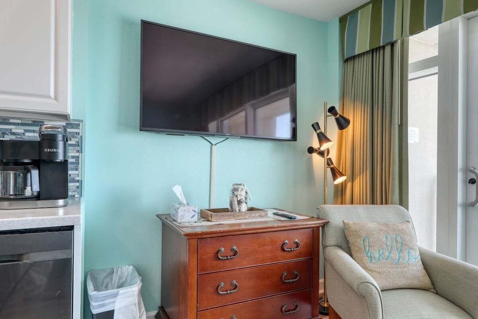 Wall-Mounted TV in Living Room