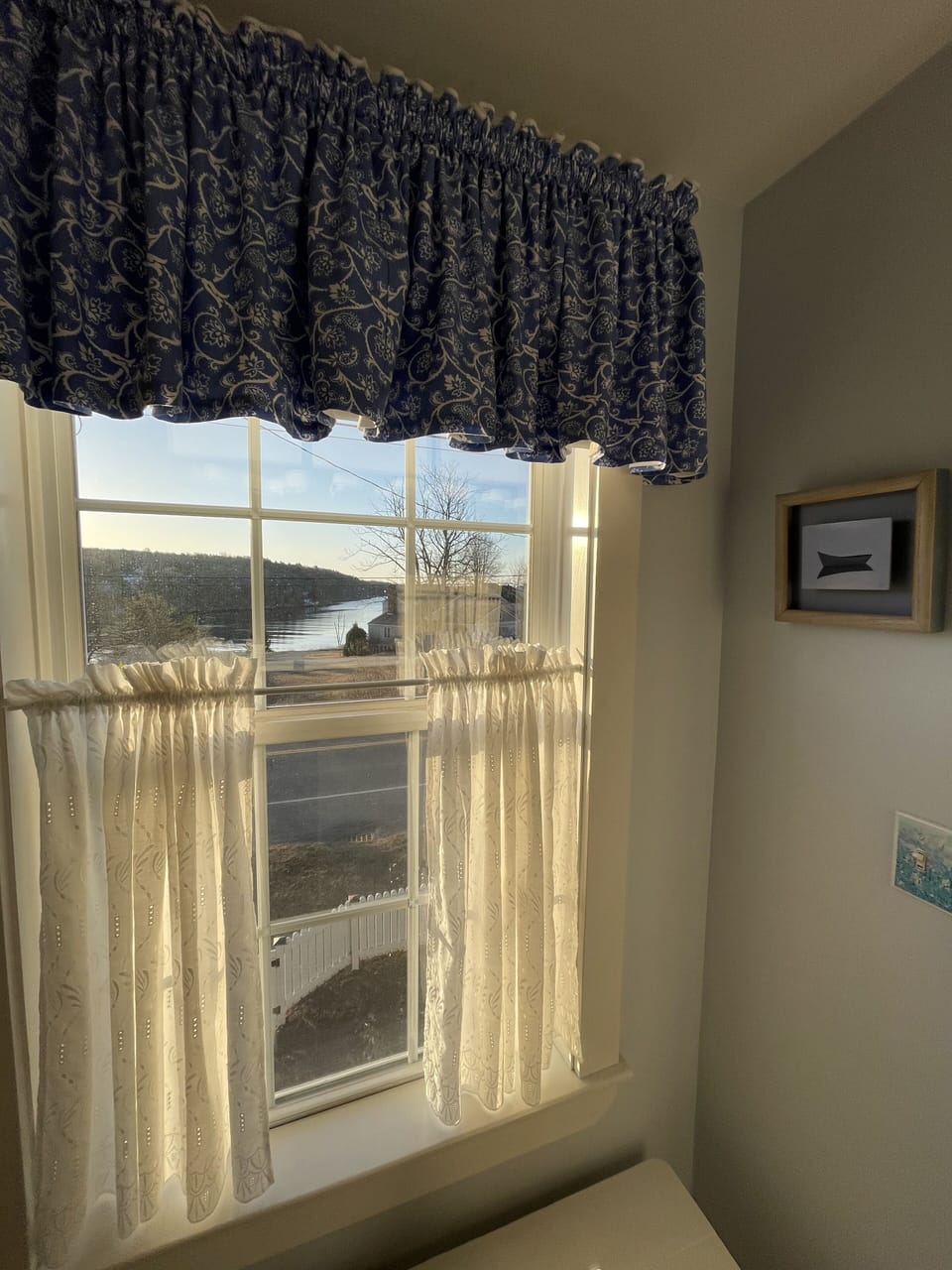 View from attached master bathroom