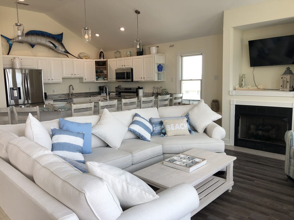 Large custom sectional.