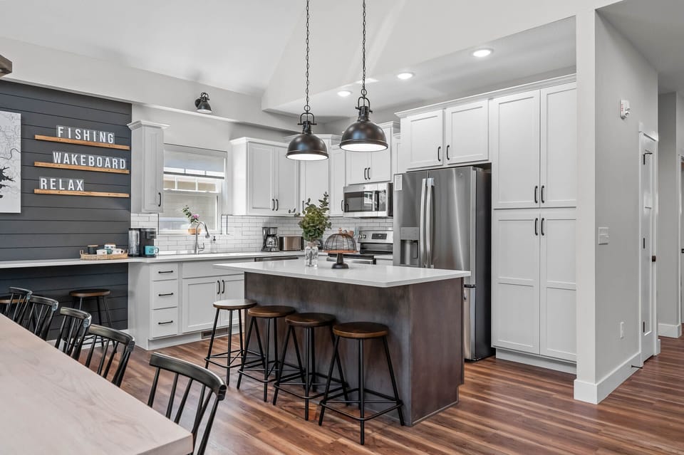 Fully stocked kitchen perfect for daily meals or holiday gatherings