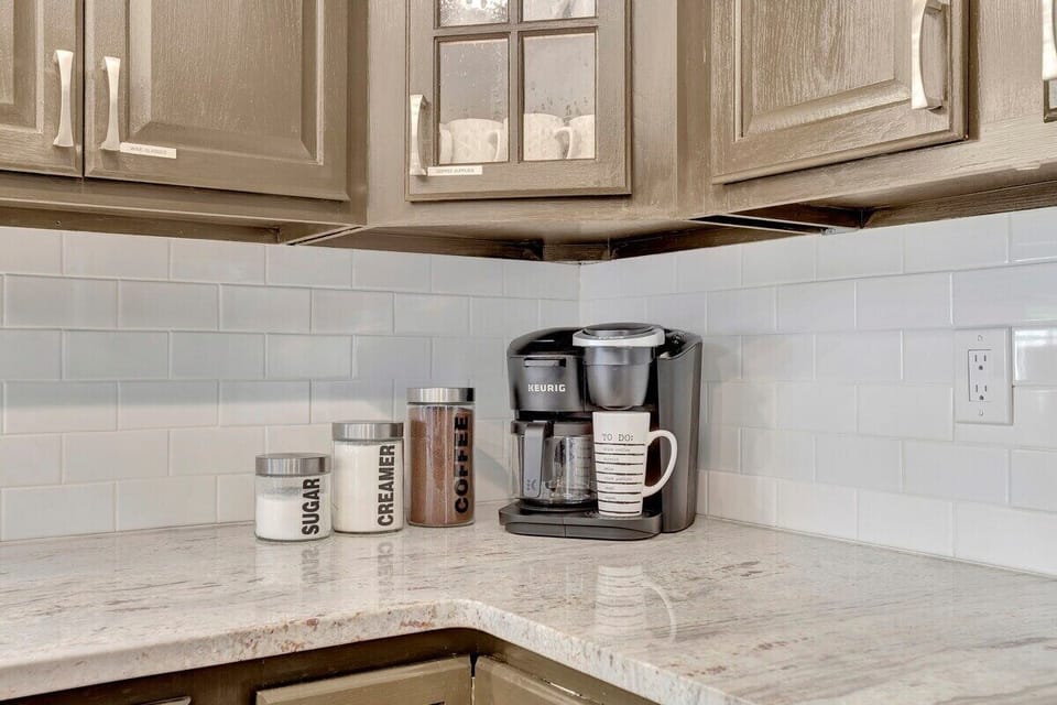 We provide both a traditional drip coffee maker and a Keurig