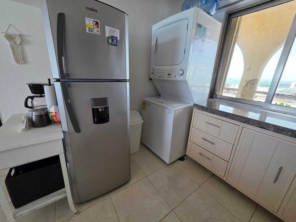 Washer and dryer laundry center
