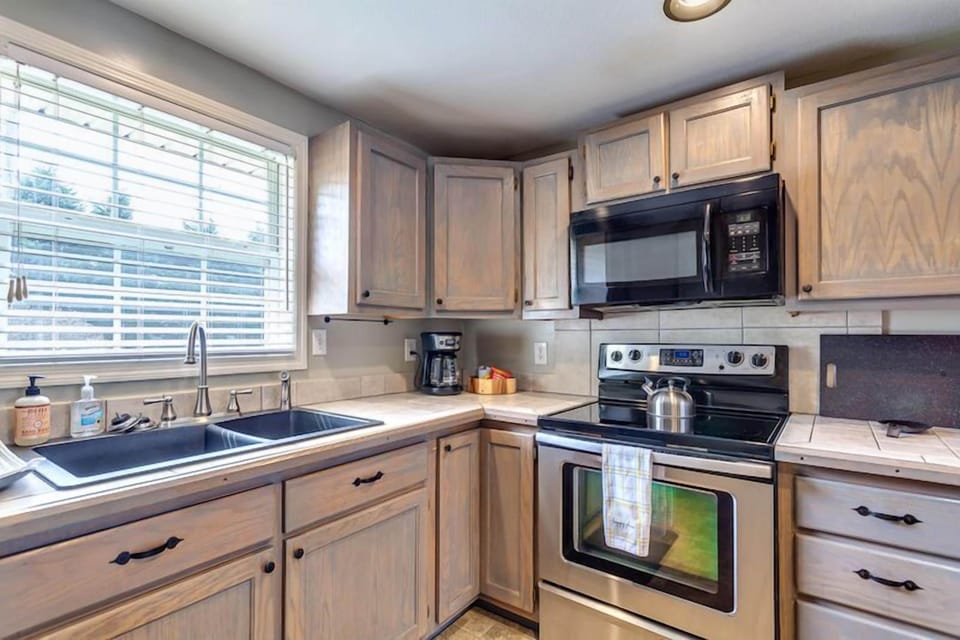 Whip up a delicious meal in the equipped kitchen.