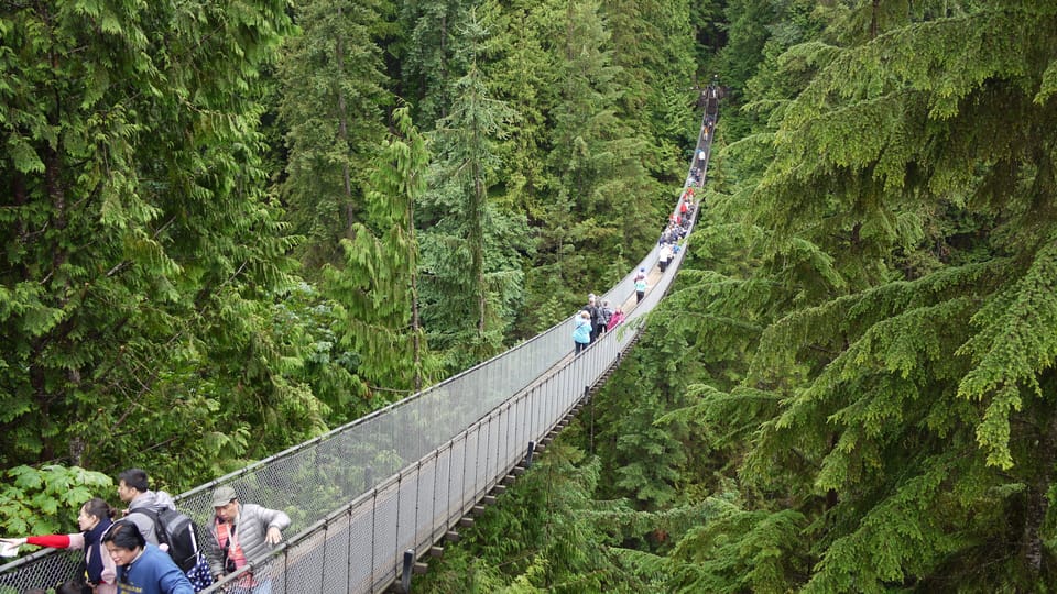 Capilano Suspension Bridge, 5 minute drive