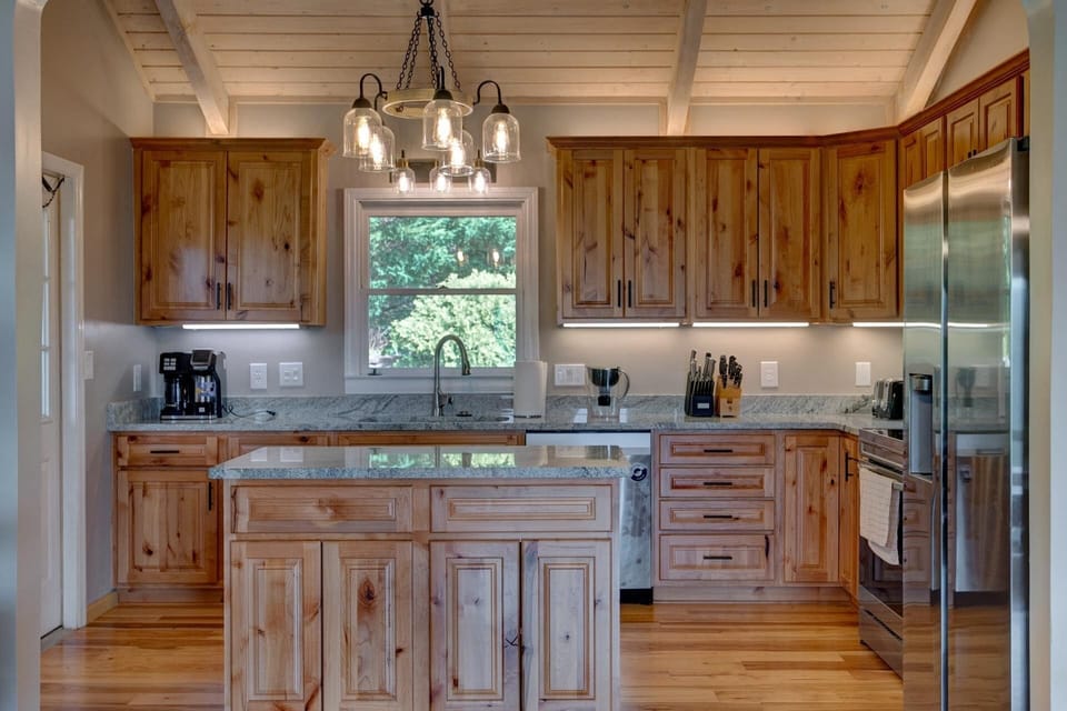 Kitchen stocked with everything you can imagine.