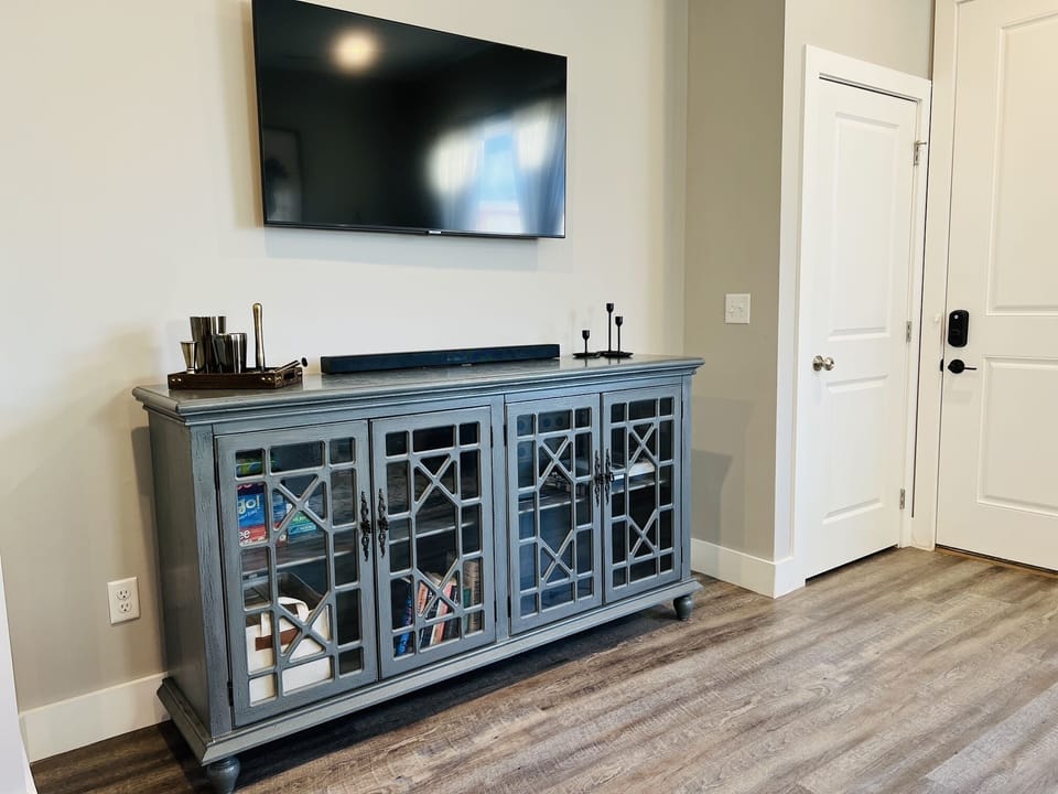 Living room area with TV.  