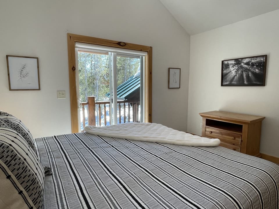 Upstairs bedroom with king bed