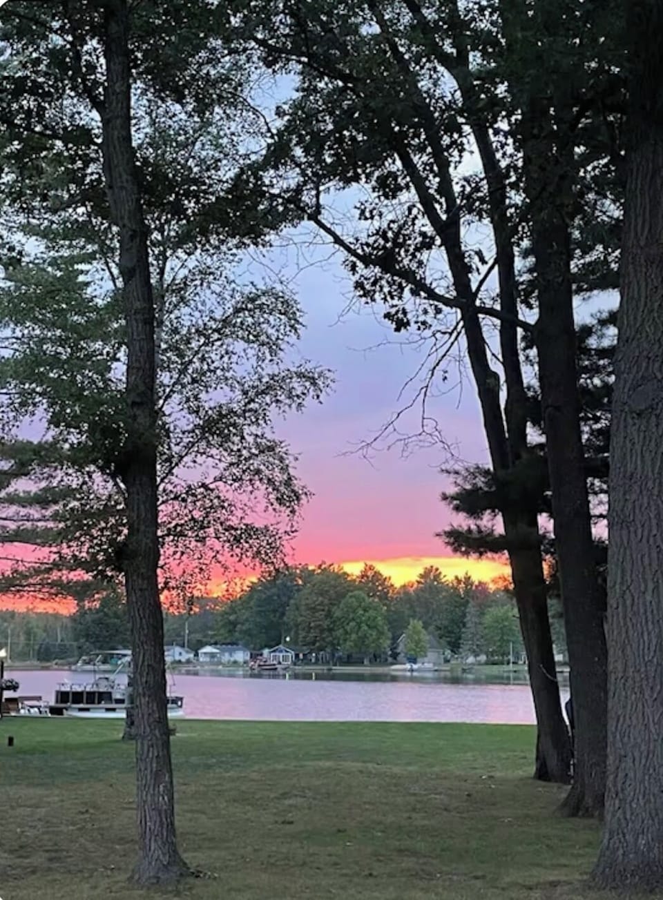 Sunset from the swing
