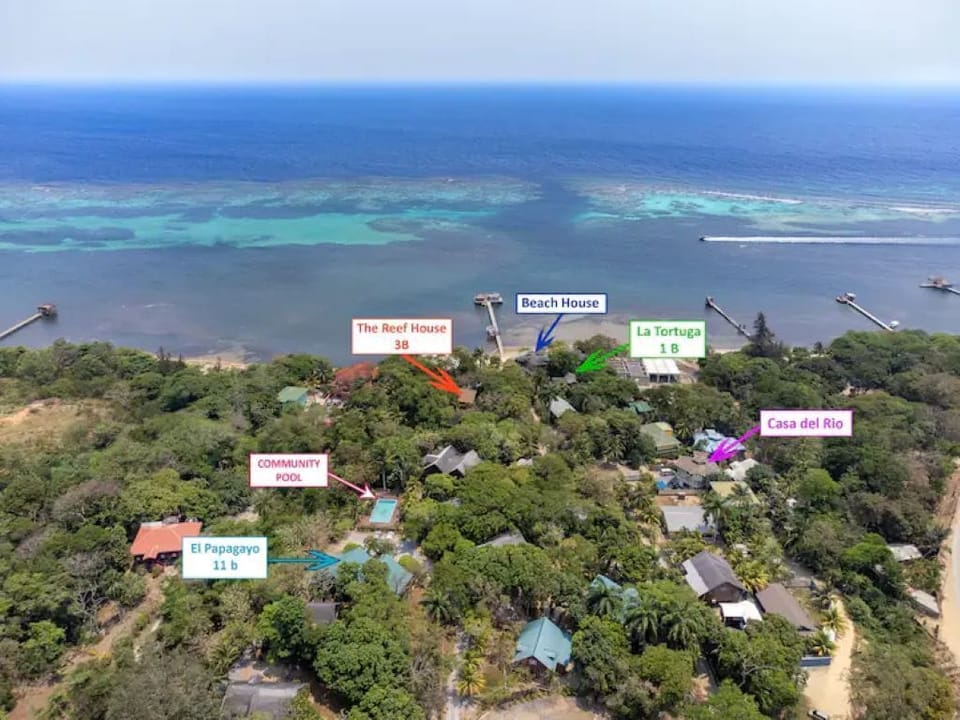 Aerial of all properties in Sundancer area offered by Conrad.