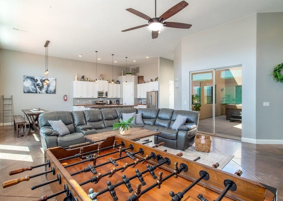 Kitchen/Living Room/Dining Area/Courtyard