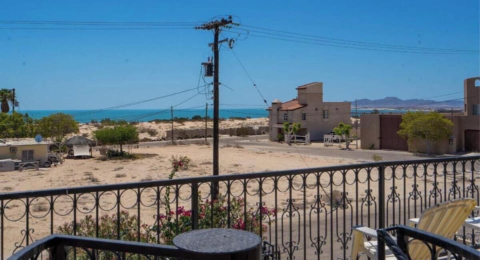 Enjoy panoramic terrace views of the beach and ocean at this San Felipe Baja California Mexico rental — perfect for sunset watching.