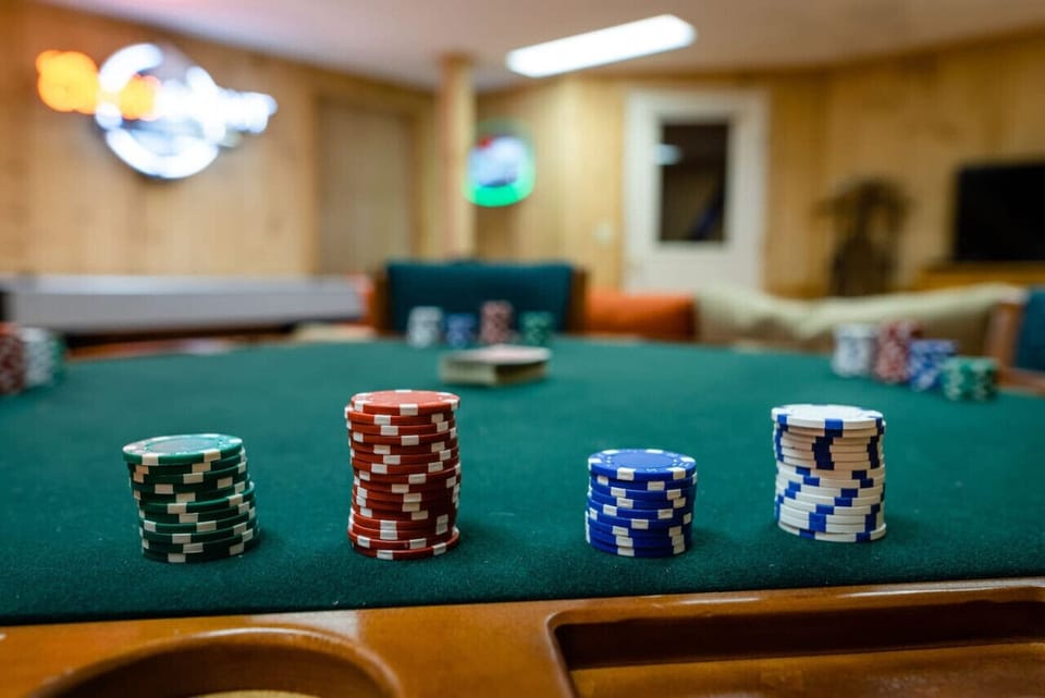 Sharpen your skills at our poker table!