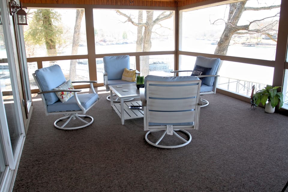 Its the perfect spot for morning coffee or evening cocktails!