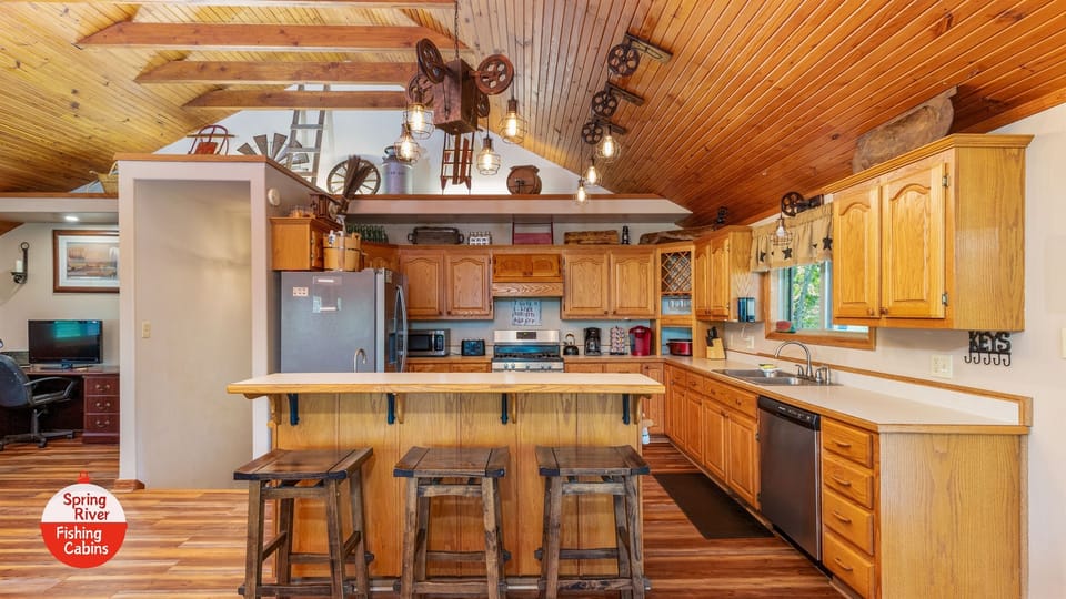 Fully stocked kitchen for your entertaining and dinner gatherings. 
