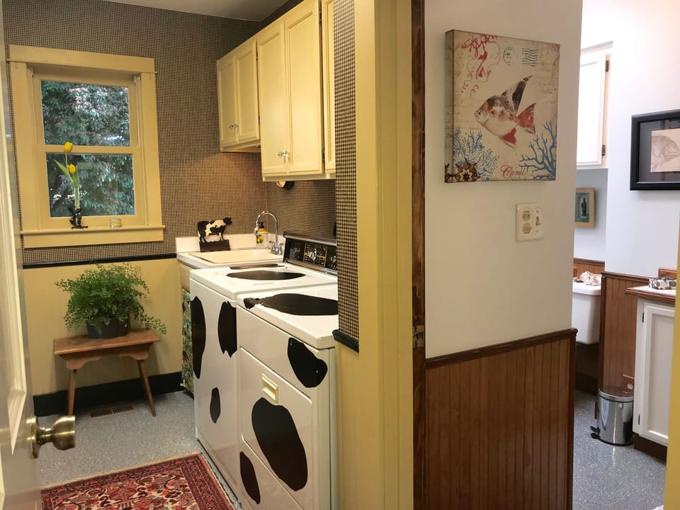 Guest House laundry/mud room and 2nd bathroom with large shower