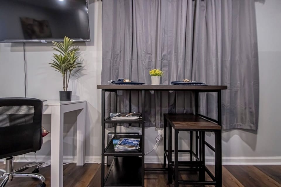 Enjoy your morning coffee or favorite meals on the bistro table set.