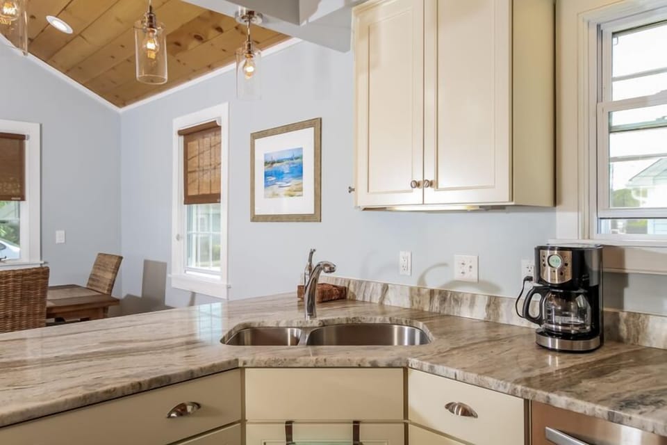 Kitchen looking towards dining area