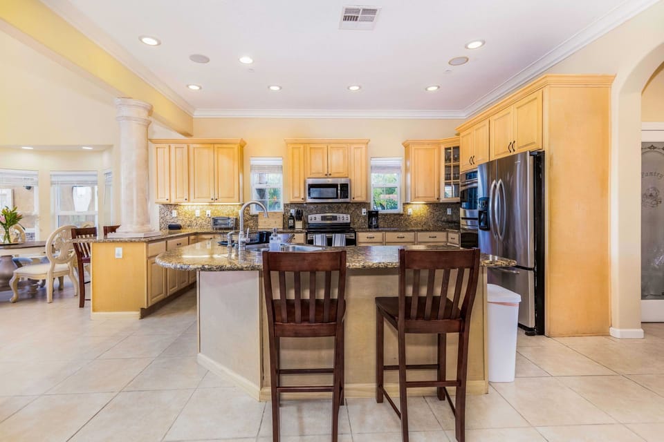 Bar stools, perfect for casual dining in the kitchen.