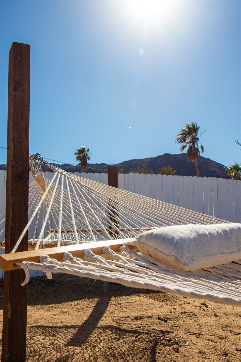 Forget about the cares of the world while lounging in our hammocks! 