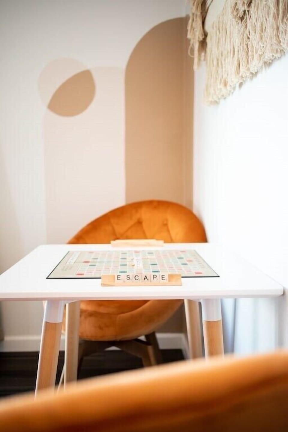Main living game table area. 