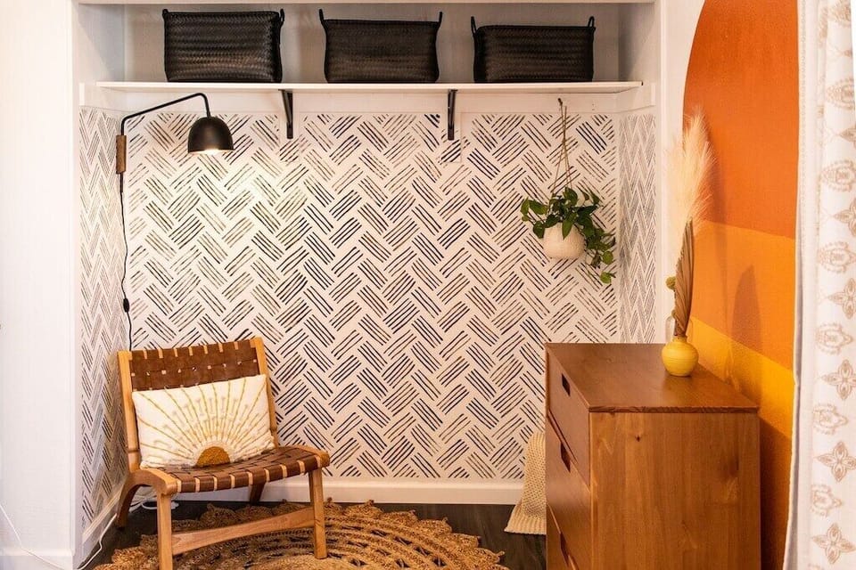 Primary bedroom reading nook