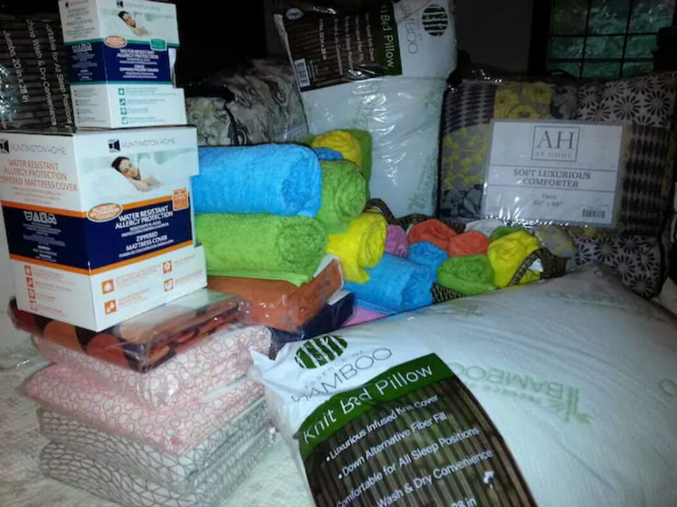 BEDDING AND TOWELS WASHED IN FRAGRANCE FREE LAUNDRY DETERGENT
