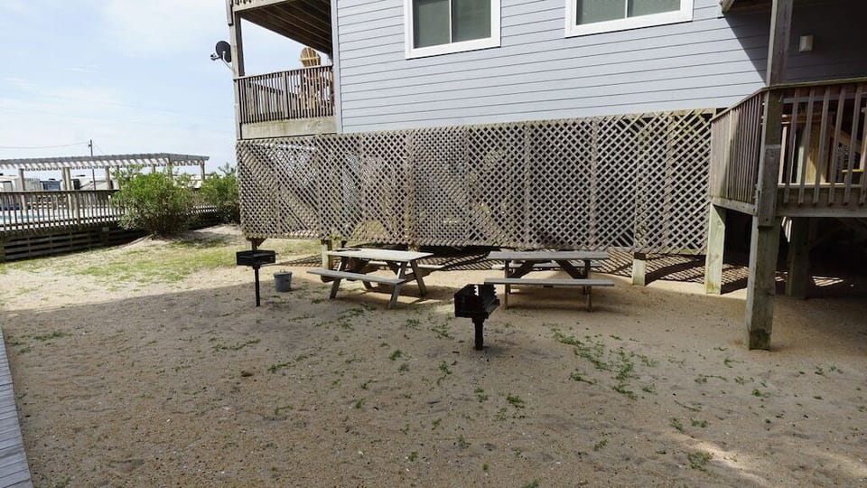 Picnic Tables and Grill