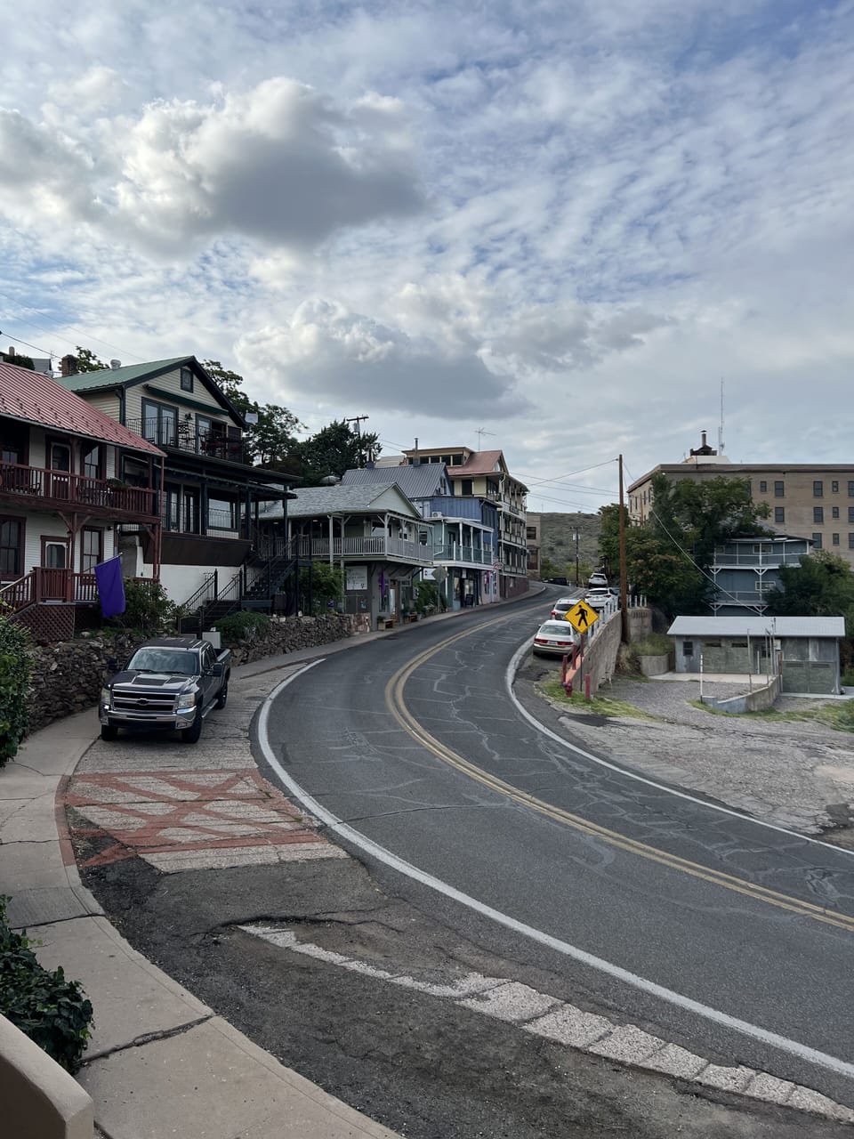 View of Jerome's iconic curved roads