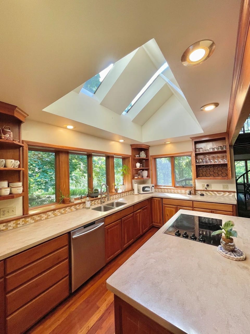 A fully stocked kitchen with everything you need for a seamless cooking 