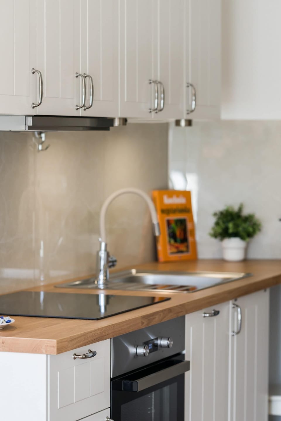 Kitchenette with plenty of kitchen utensils and dishes