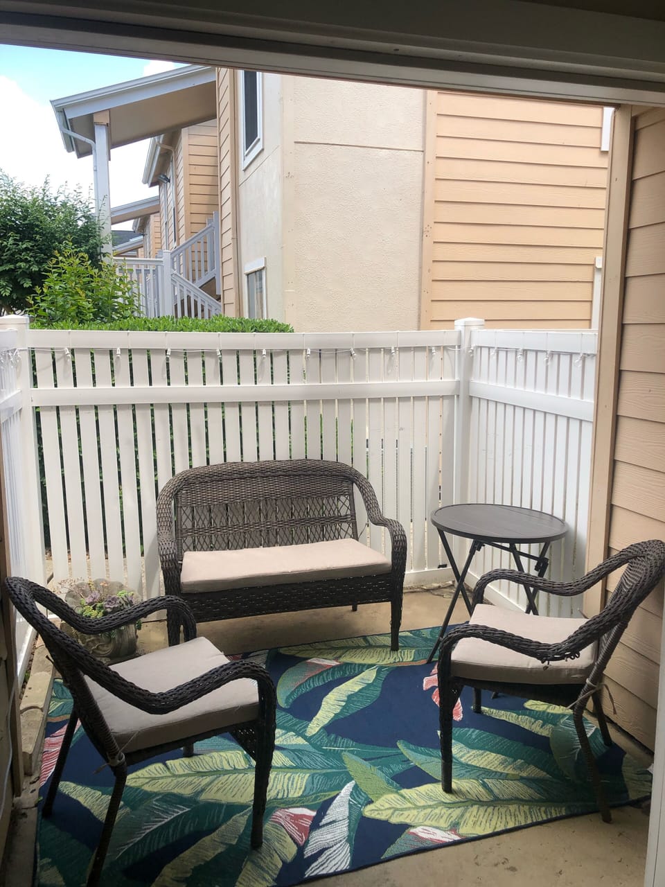 Private patio