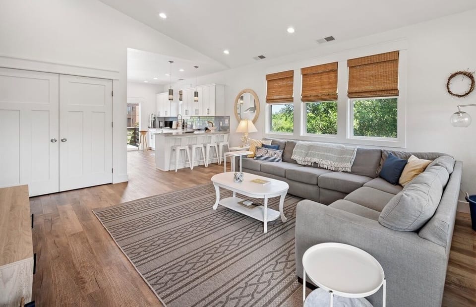 Open concept living room and kitchen 