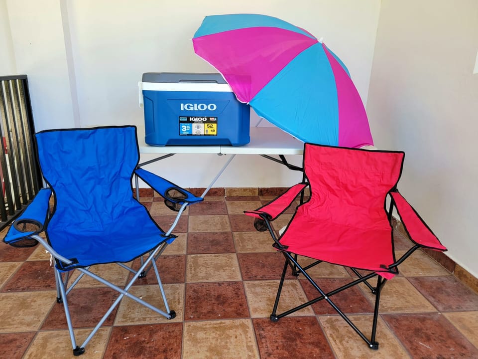 Beach gear for you to use.
