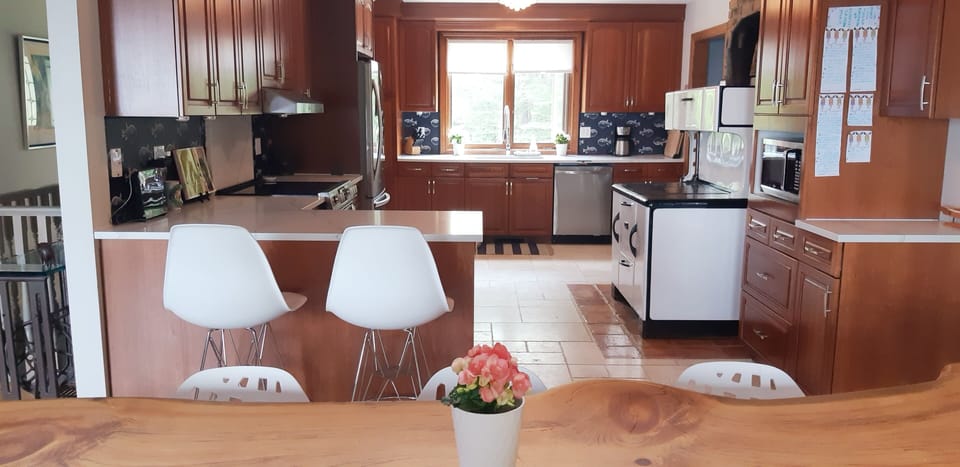 Large gourmet kitchen. Fully stocked with everything guests need. 