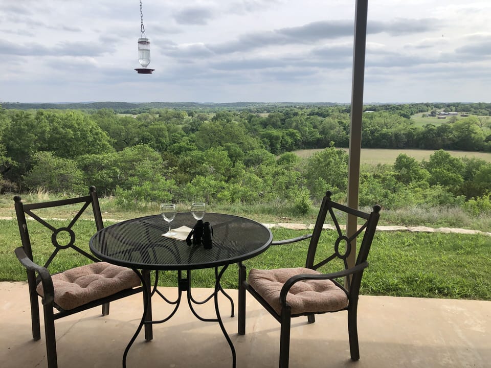 Fantastic views from the covered  back patio..