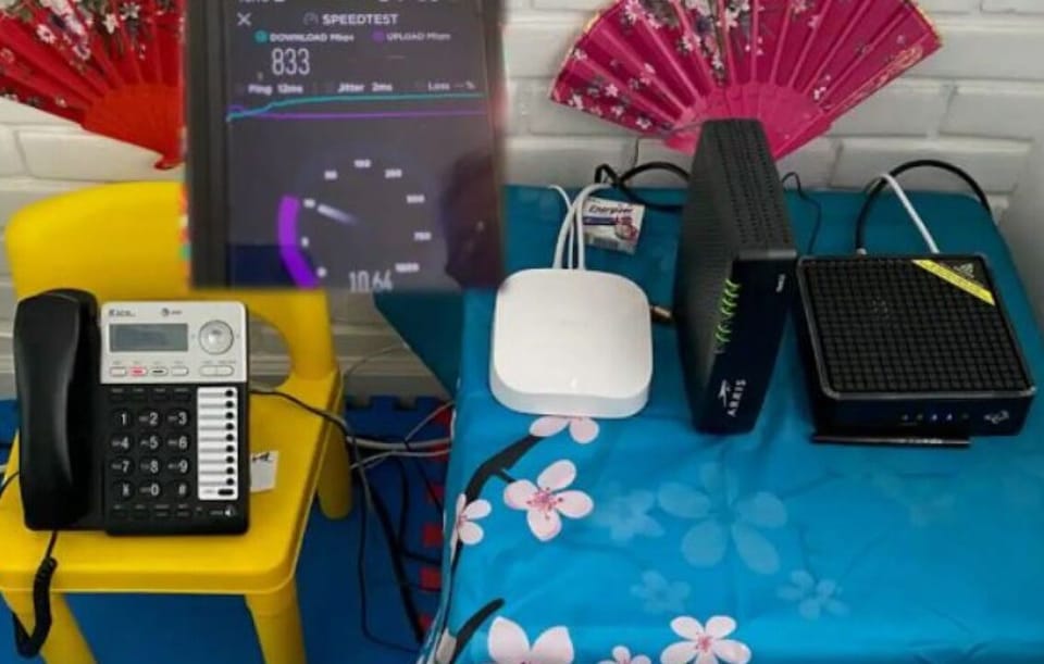 Fastest WI-FI = 833Mbps