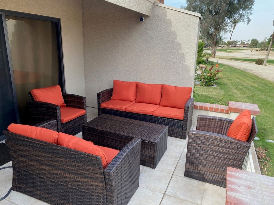 New patio set added so you and your guest can enjoy an afternoon on the deck