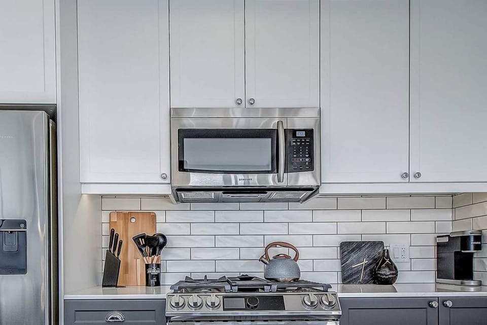 Smart appliances, like the touchscreen oven you can control from an app on your phone 