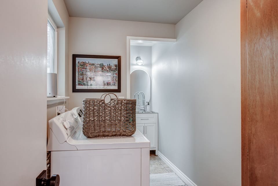 Laundry and half bath 