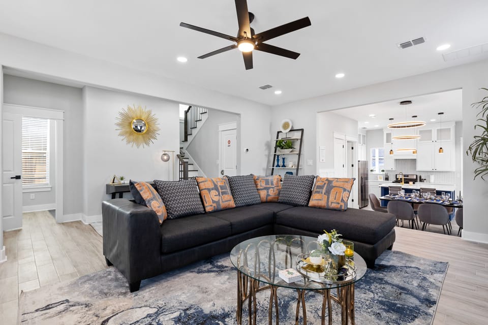 This  newly built home was designed with entertainment intention throughout!