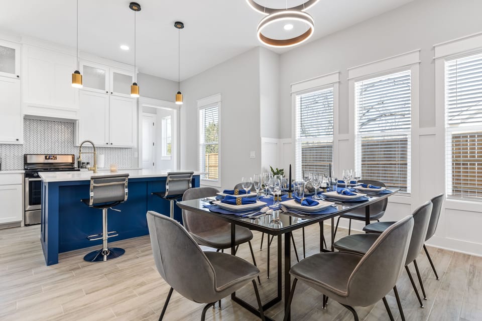 Designer dinning and Kitchen area.