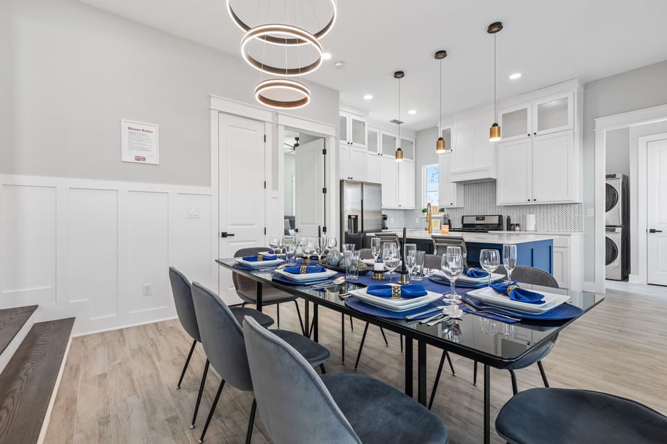 Take advantage of the full kitchen and dining and host a fabulous dinner party!
