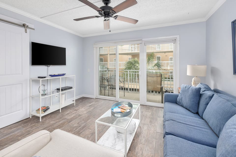 Beach Club 236 - Living Space with Private Balcony Access